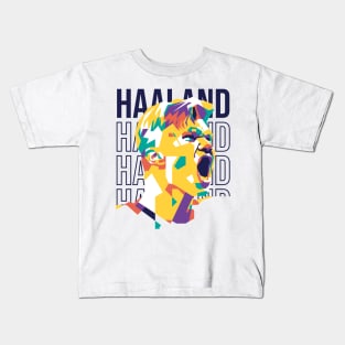 Erling Haaland Pop Art 1 Kids T-Shirt